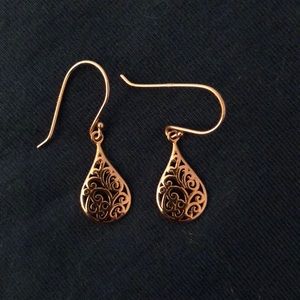 Rose gold earrings